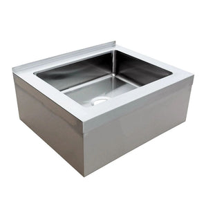 28″ x 20″ x 6″ Stainless Steel Mop Sink with Drain Basket